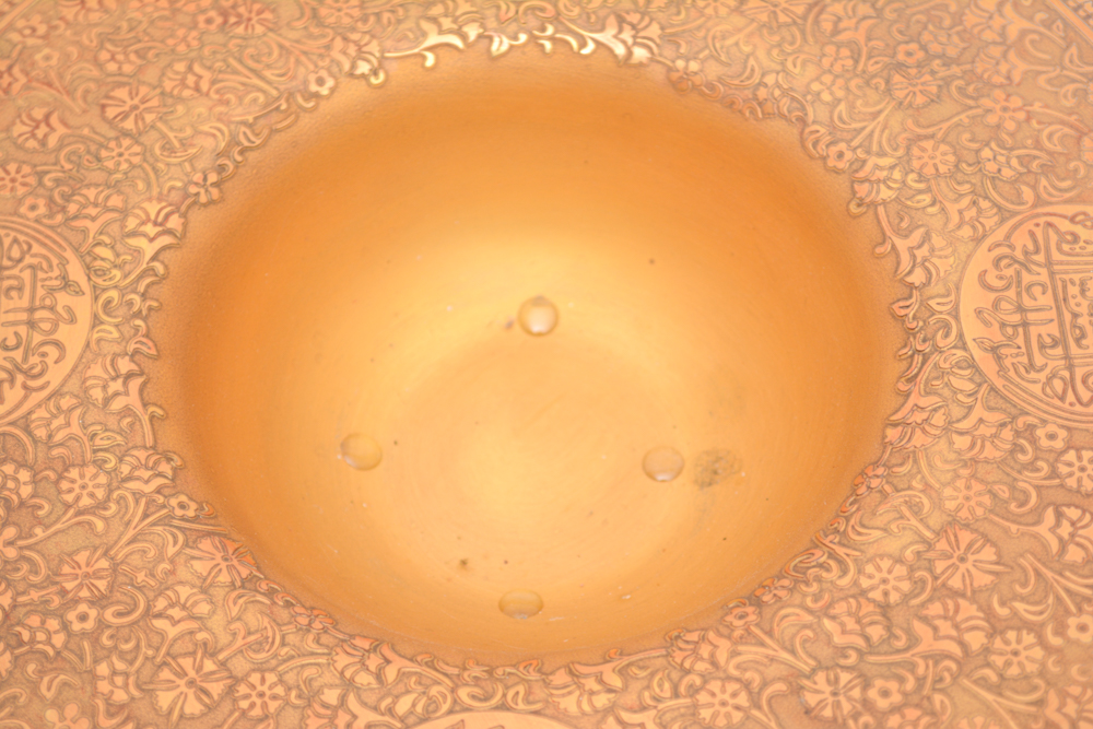 Decorium Ottoman Gold Glass Ewer with Bowl