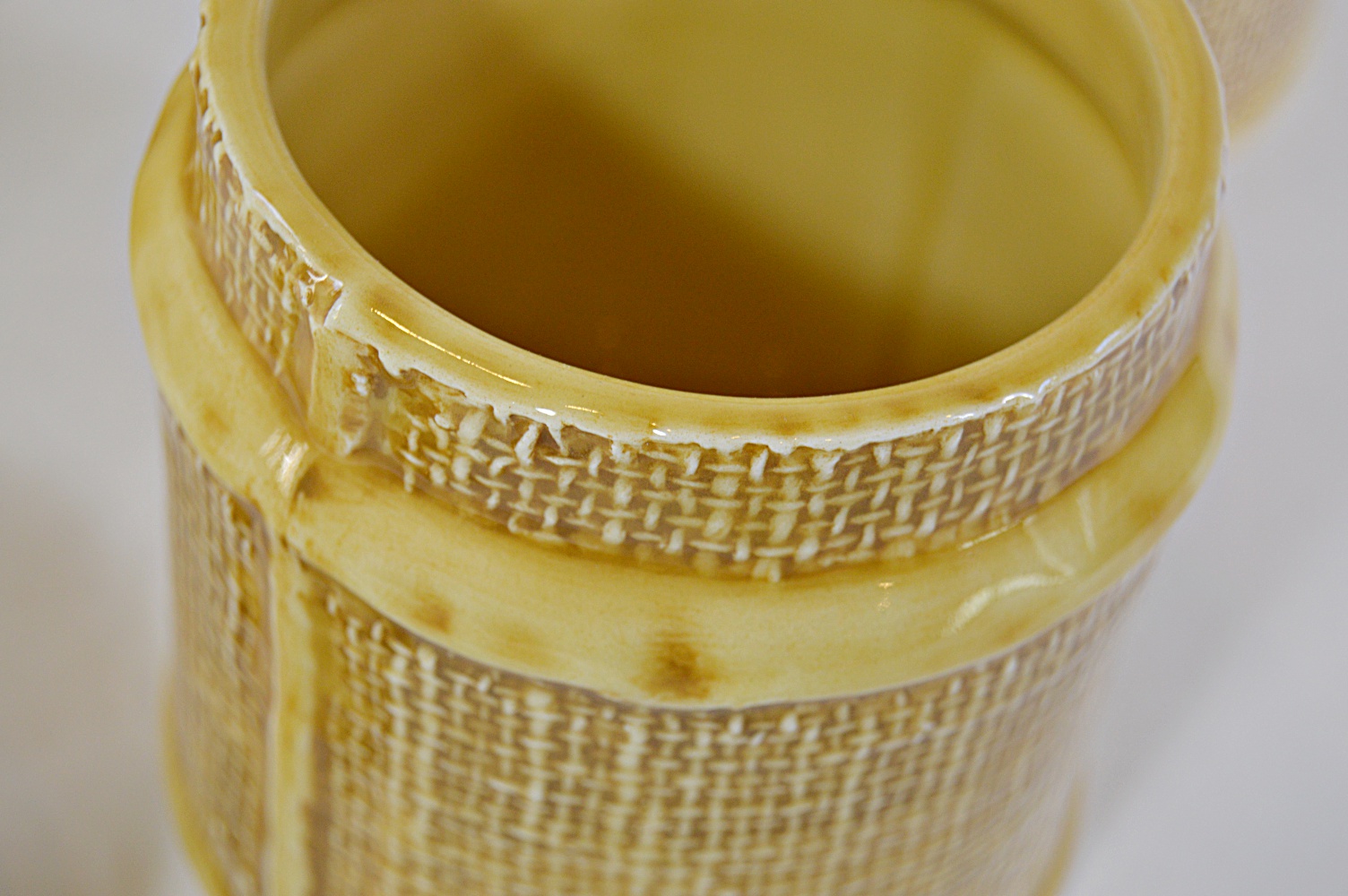 Italian Vietri "Jute" Ceramic Canister Set