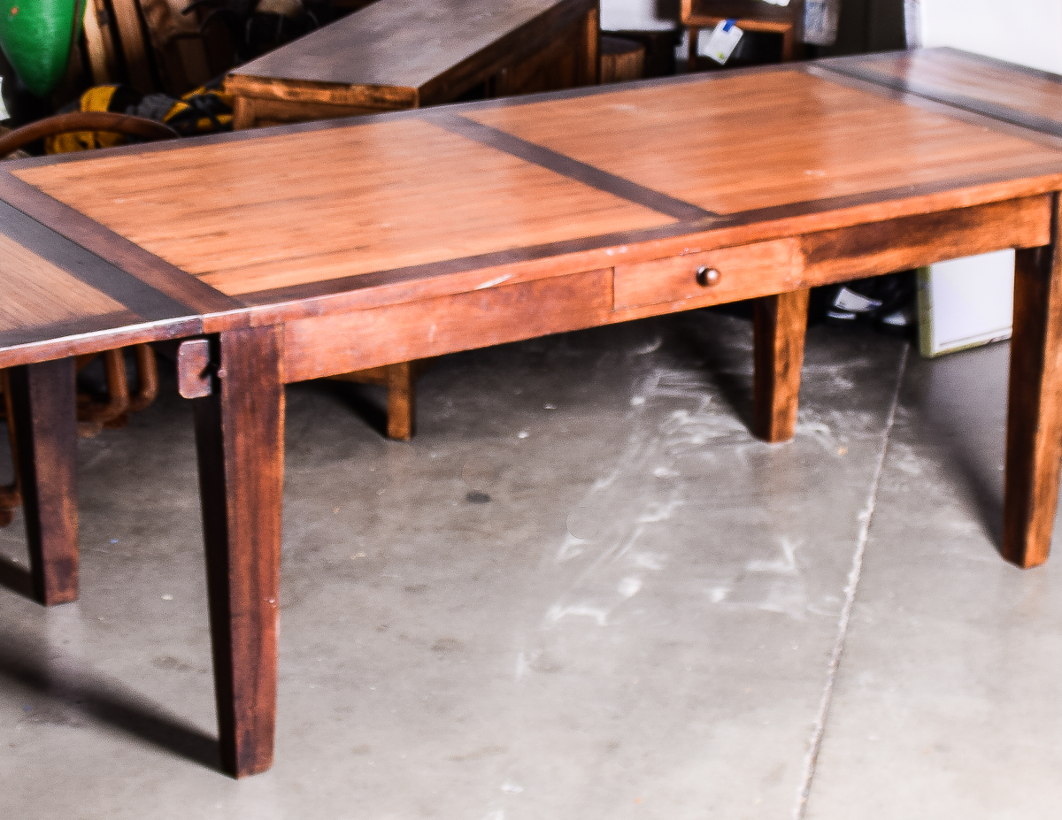 Dining Room Table with Two Extension Leaves