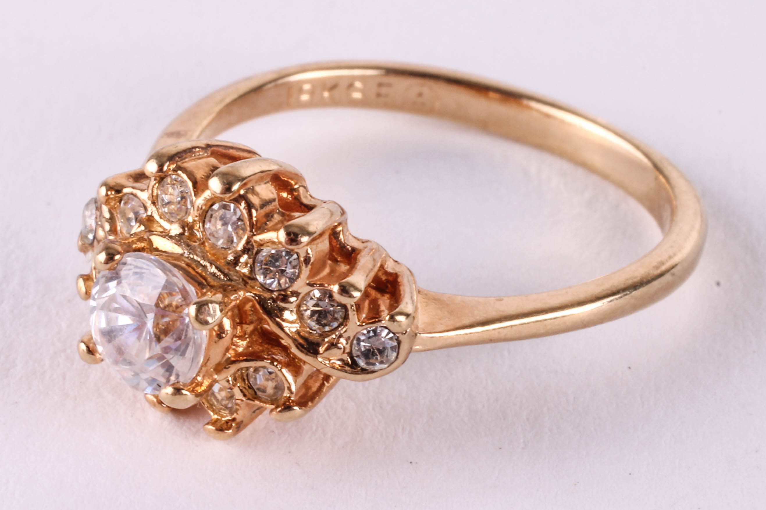 Assortment of 18K Gold Electroplated Rings