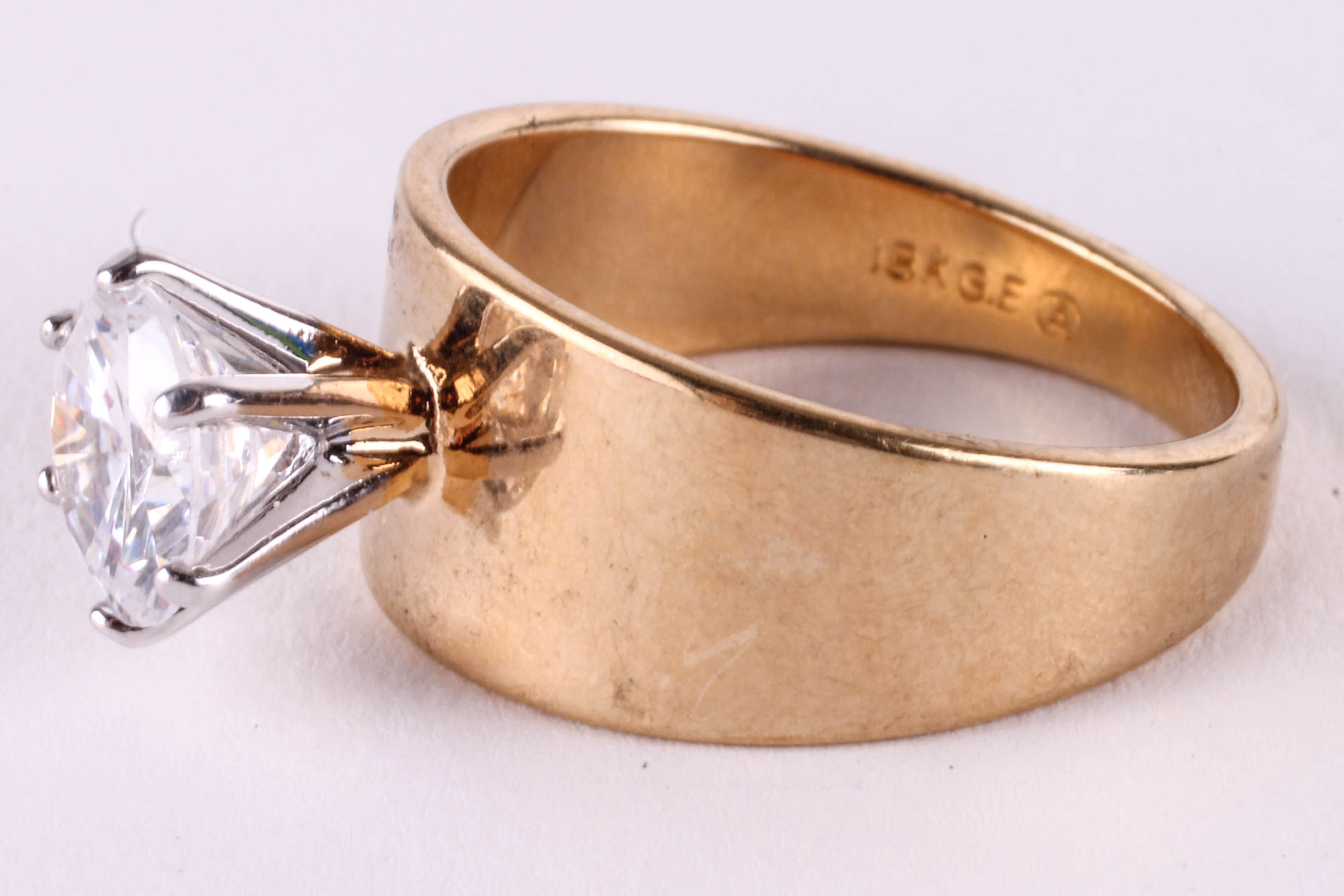 Assortment of 18K Gold Electroplated Rings