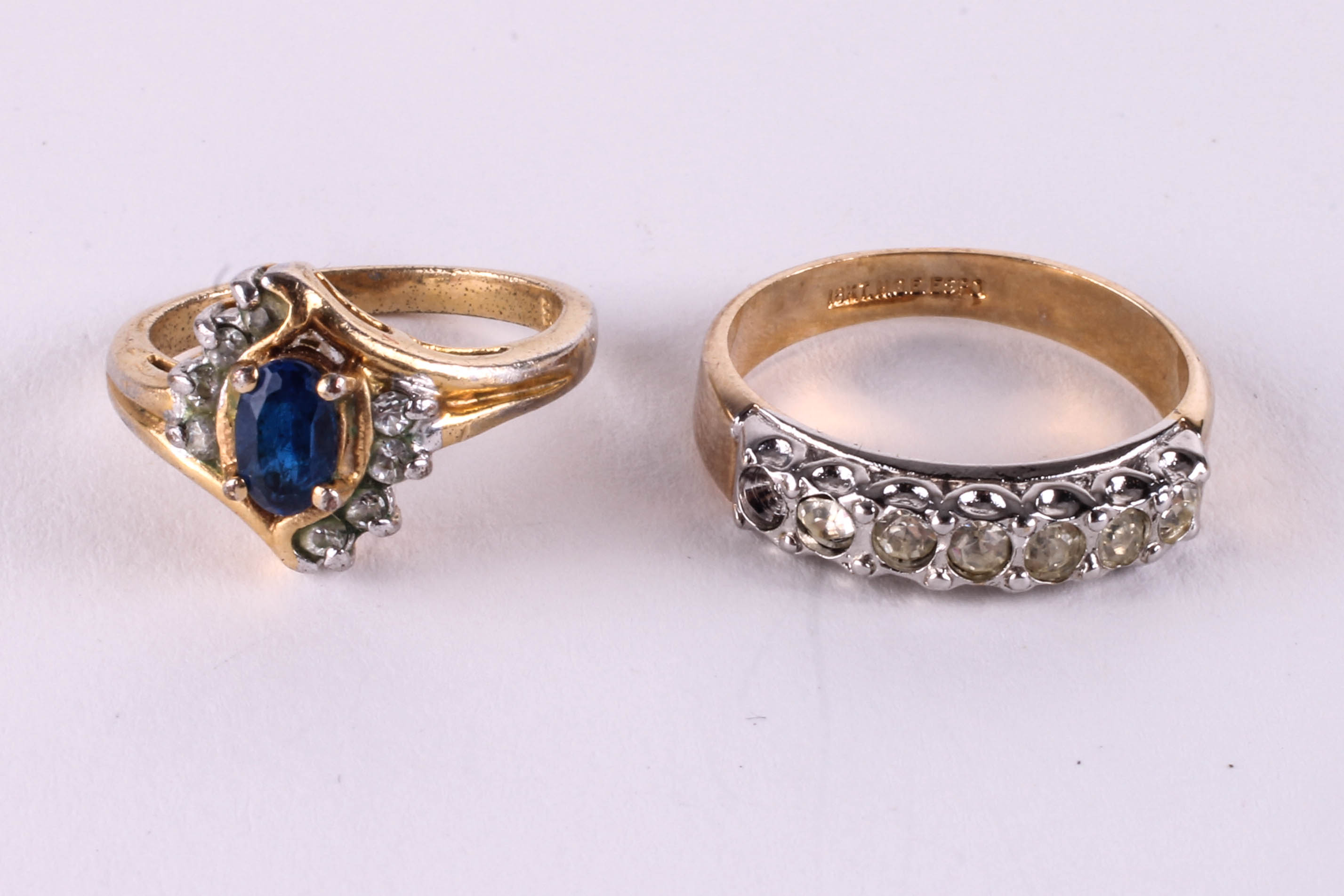 Assortment of 18K Gold Electroplated Rings