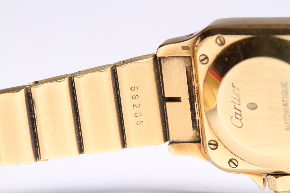 18K Gold Cartier Santos Women's Watch