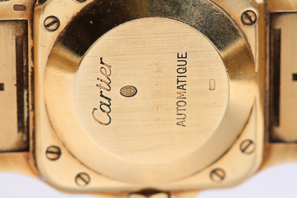 18K Gold Cartier Santos Women's Watch