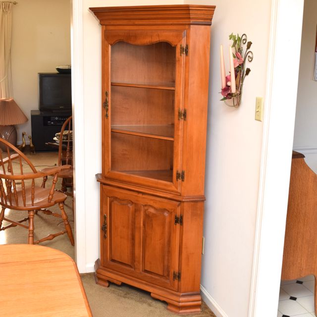 Tell City Maple Corner Cabinet