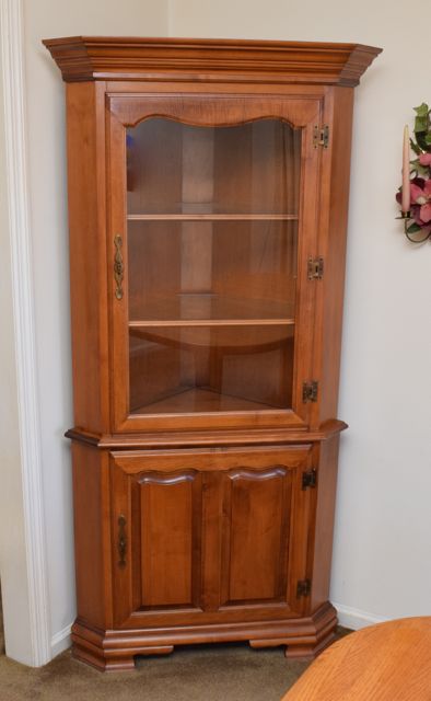 Tell City Maple Corner Cabinet