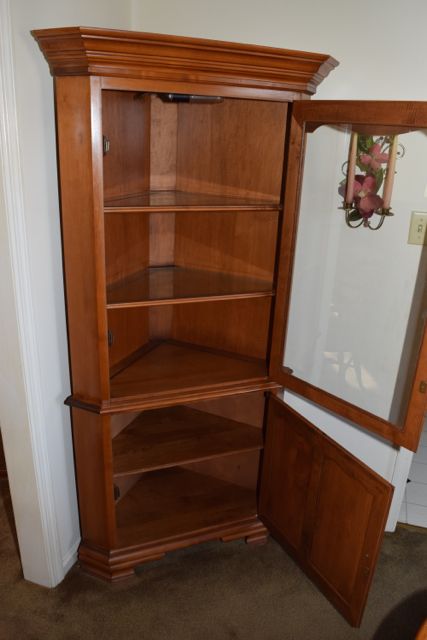 Tell City Maple Corner Cabinet