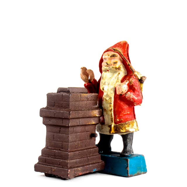 Vintage Cast Iron Santa Claus Bank