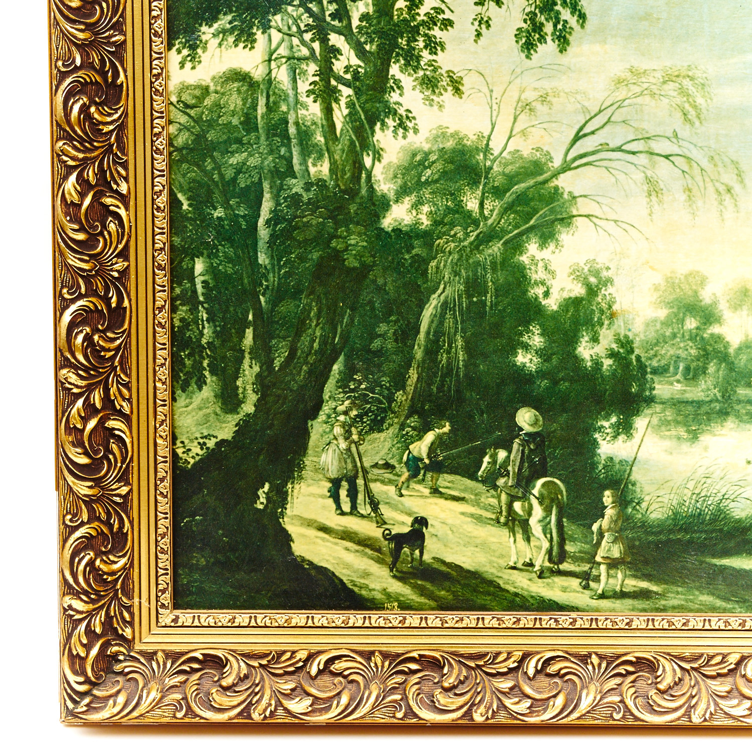 After Sebastian Vrancx Offset Lithograph "Landscape with a Lake"