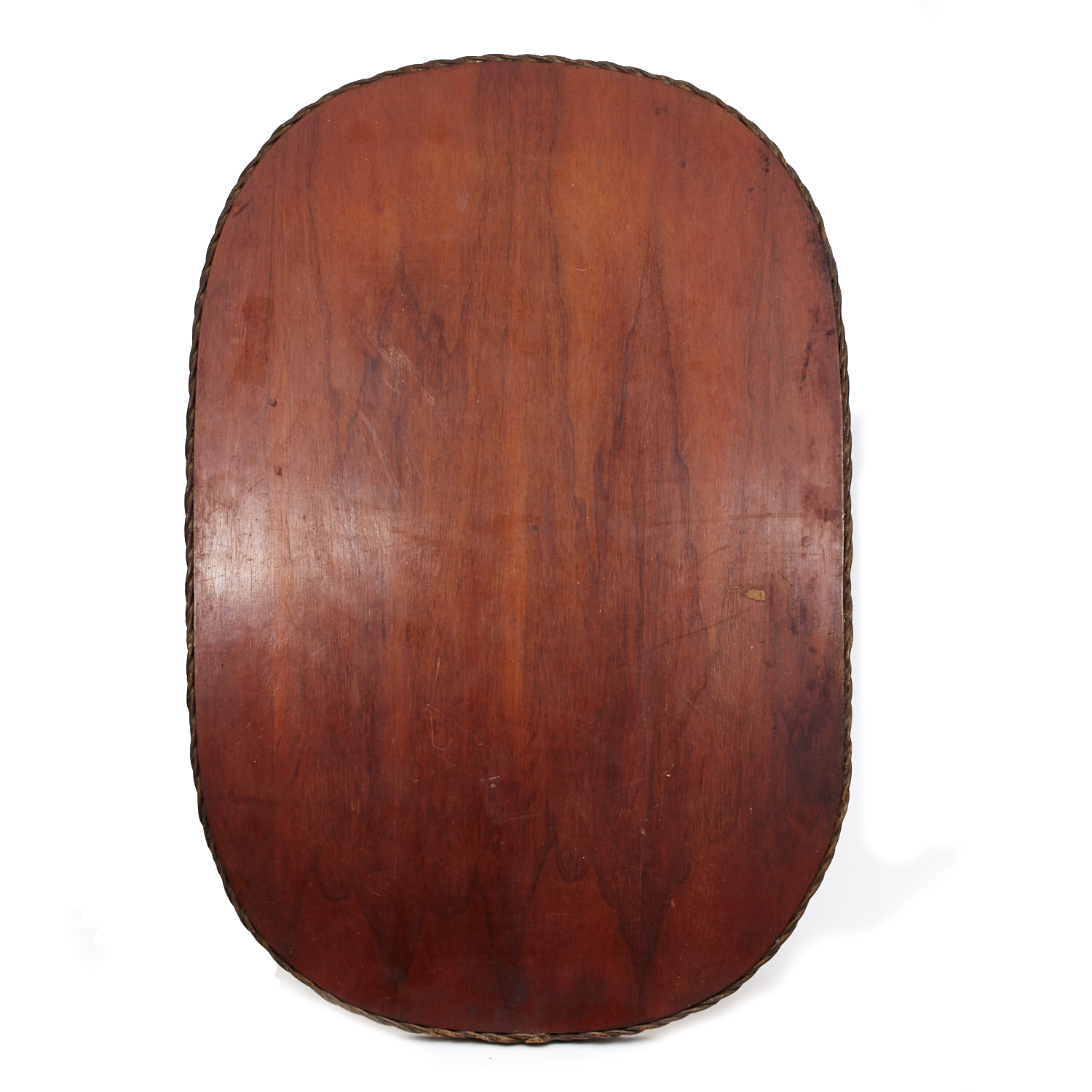 Vintage Wooden and Wicker Coffee Table