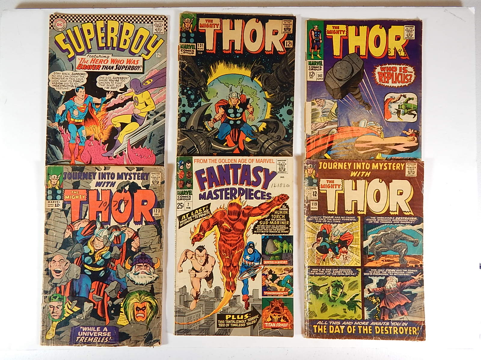 Sixty-One 1960s Silver Age Comic Books