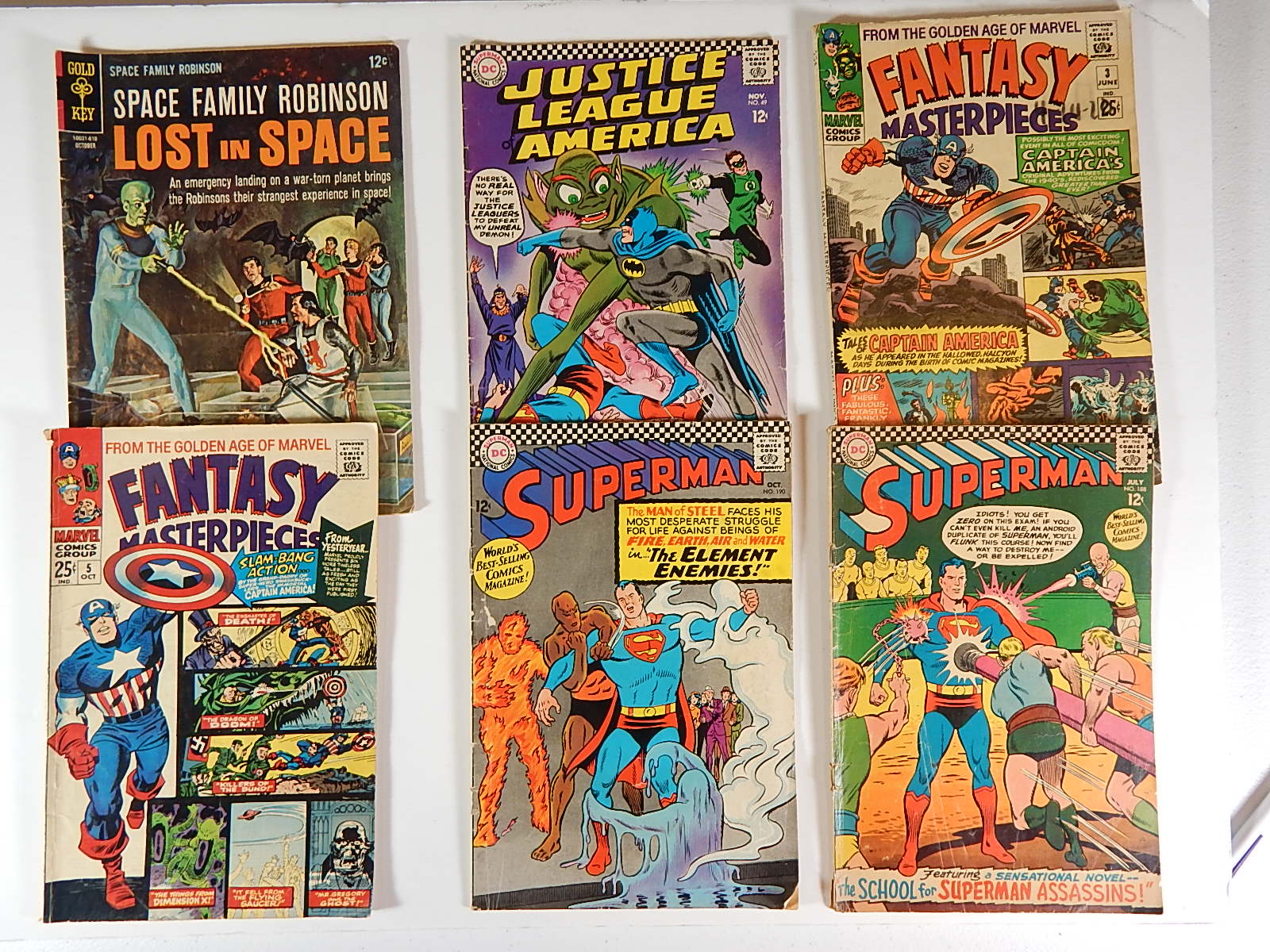 Sixty-One 1960s Silver Age Comic Books