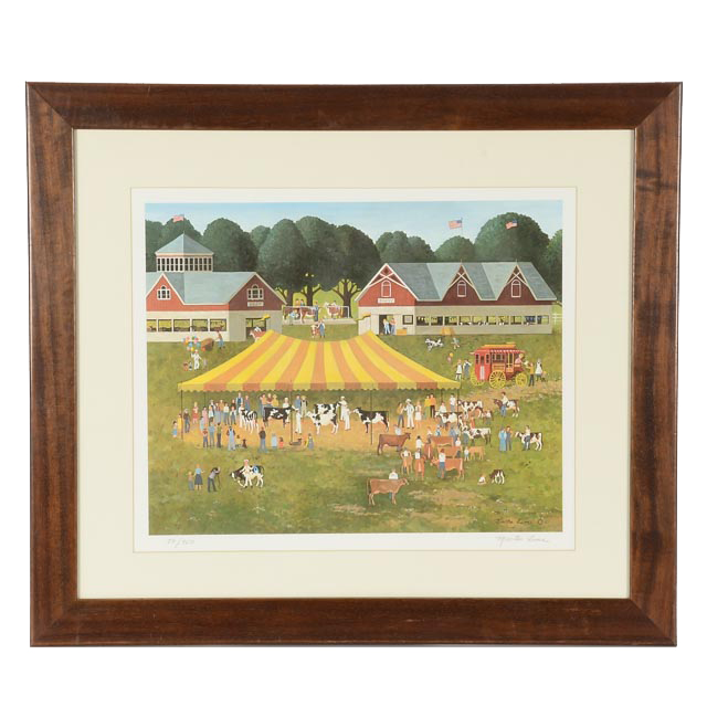 Martha Leone Signed Limited Edition Offset Lithograph "Sunshine Fair"