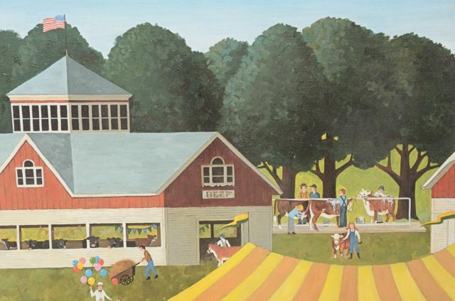 Martha Leone Signed Limited Edition Offset Lithograph "Sunshine Fair"