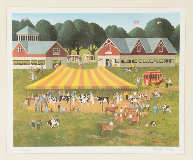 Martha Leone Signed Limited Edition Offset Lithograph "Sunshine Fair"
