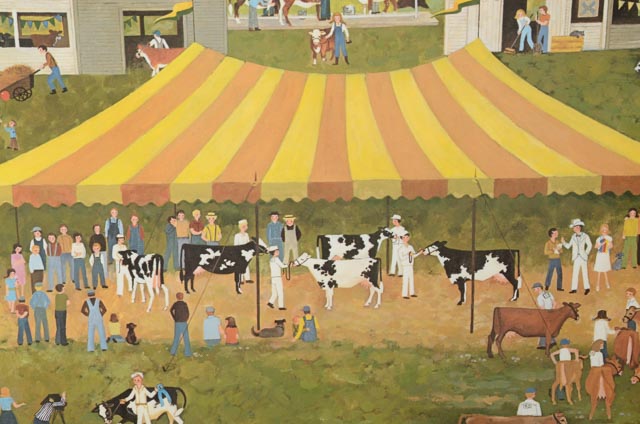 Martha Leone Signed Limited Edition Offset Lithograph "Sunshine Fair"