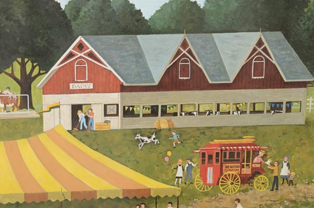 Martha Leone Signed Limited Edition Offset Lithograph "Sunshine Fair"