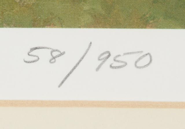 Martha Leone Signed Limited Edition Offset Lithograph "Sunshine Fair"