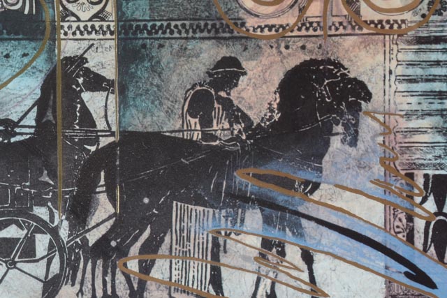 Offset Lithograph with Gold Foil Accents