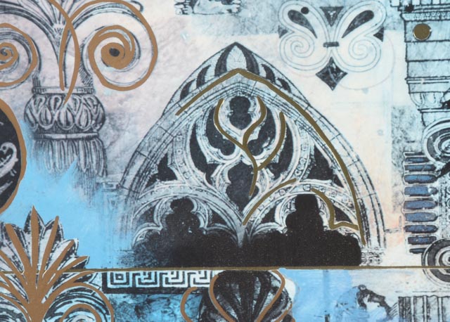 Offset Lithograph with Gold Foil Accents