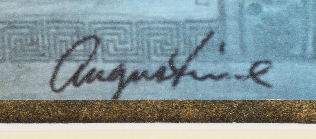 Offset Lithograph with Gold Foil Accents