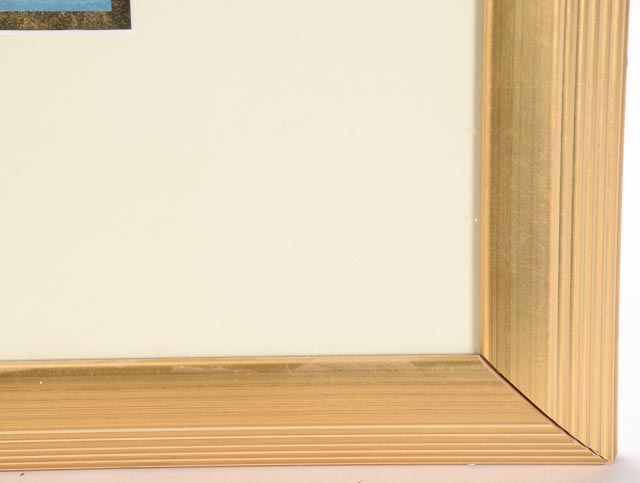 Offset Lithograph with Gold Foil Accents