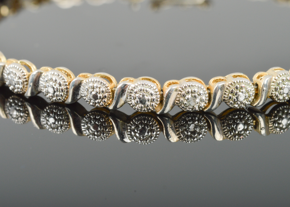 Sterling Silver Diamond Tennis Bracelet