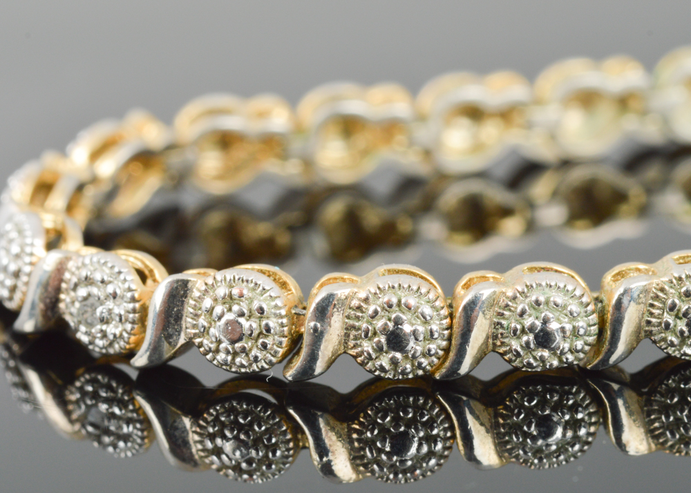 Sterling Silver Diamond Tennis Bracelet