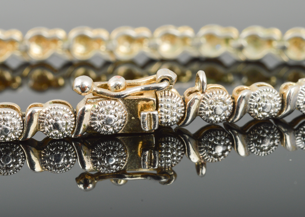 Sterling Silver Diamond Tennis Bracelet