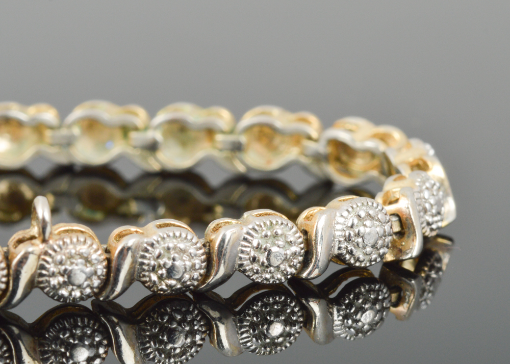 Sterling Silver Diamond Tennis Bracelet
