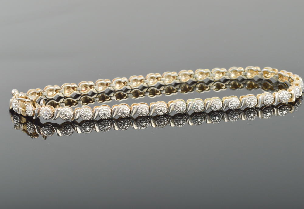 Sterling Silver Diamond Tennis Bracelet