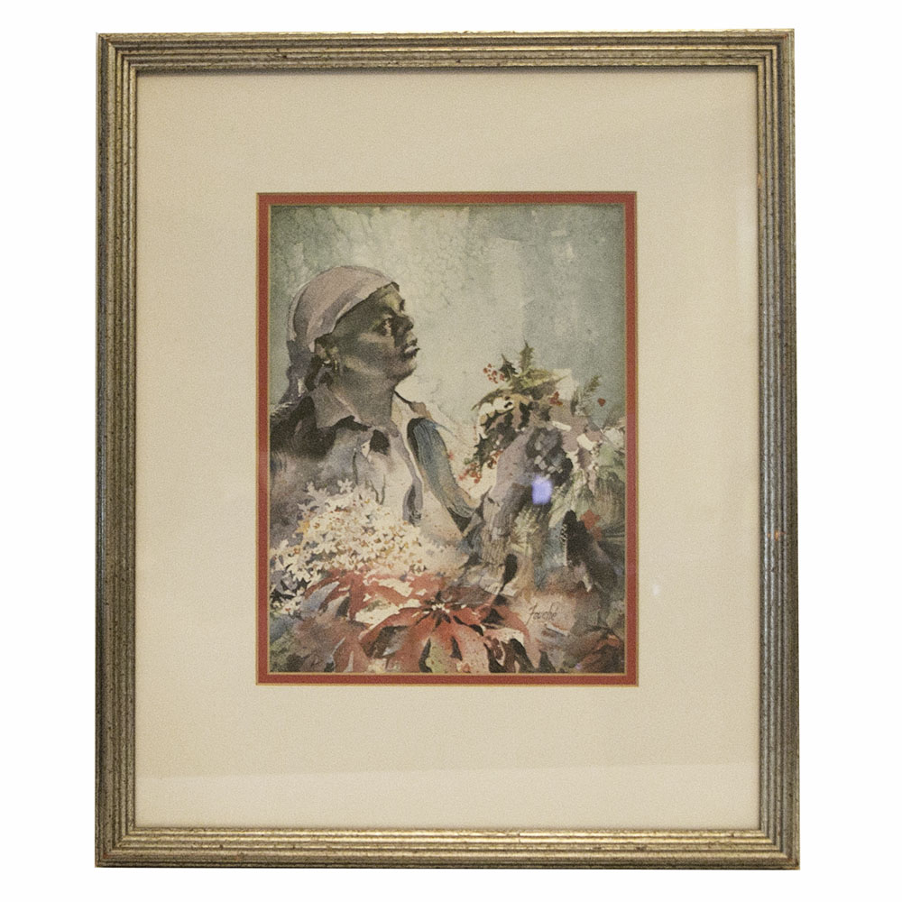 Virginia Fouche Bolton Numbered Offset Lithograph