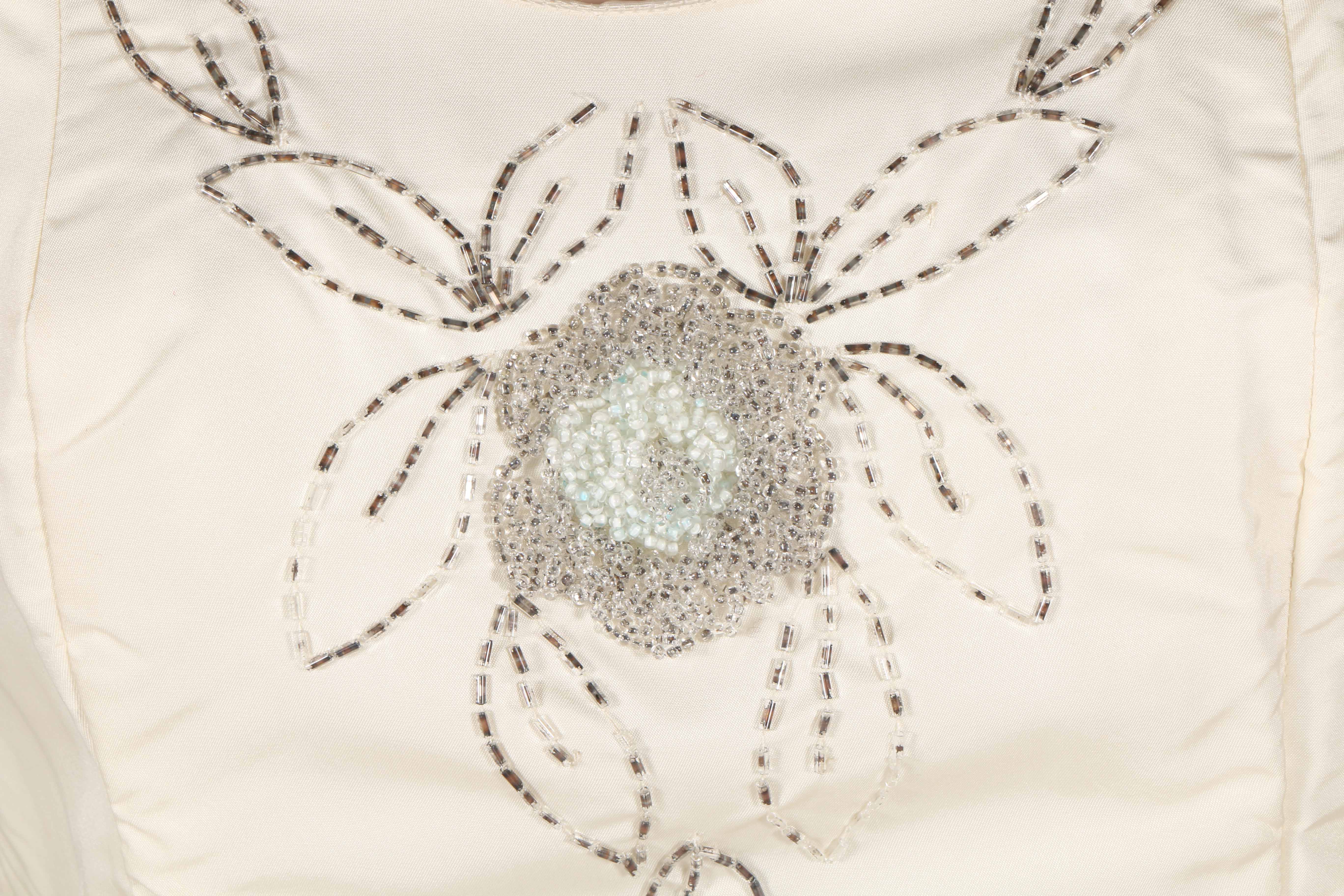 1960s-Era Beaded Floral Dress