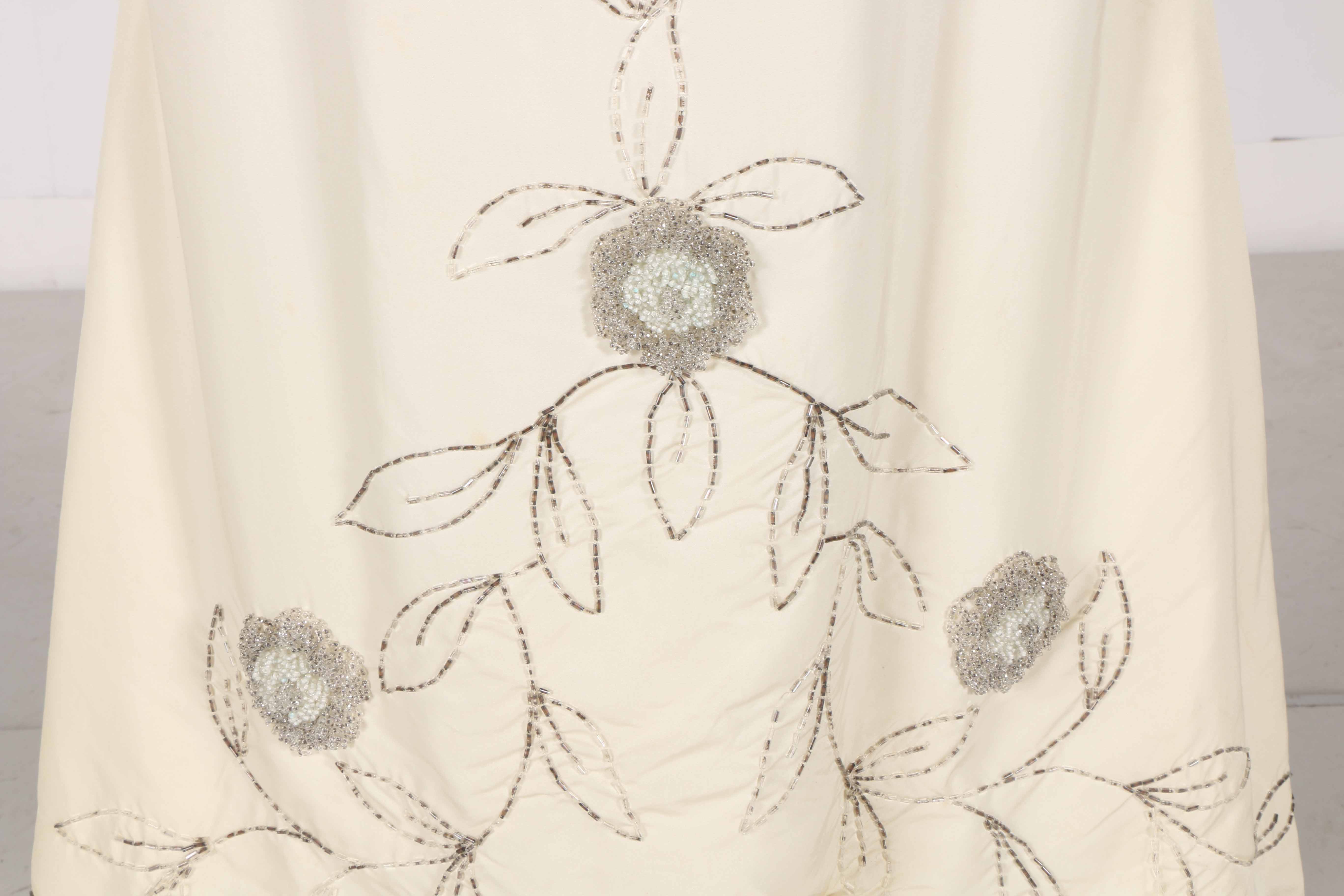 1960s-Era Beaded Floral Dress