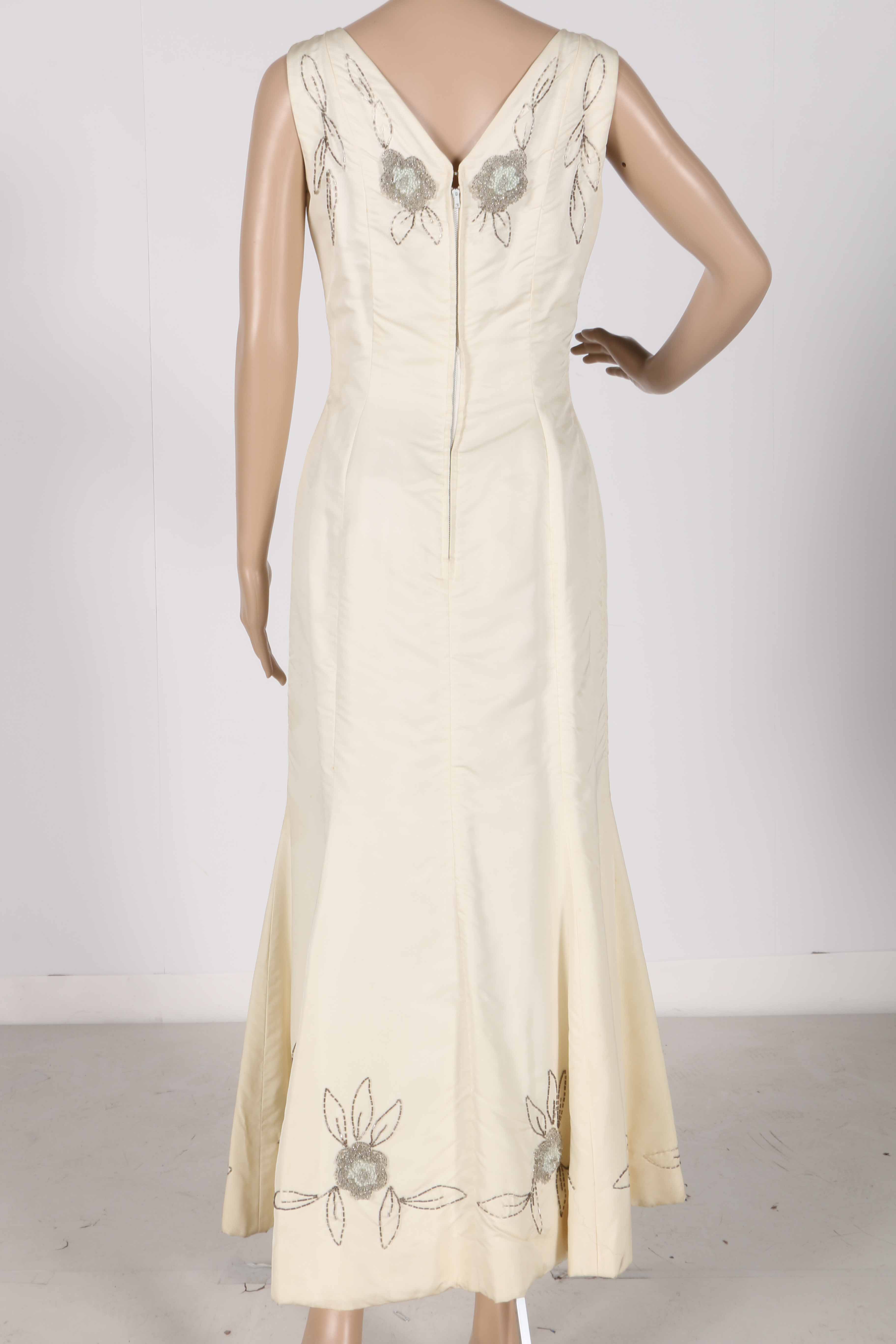 1960s-Era Beaded Floral Dress