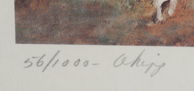 Pat Whipp Signed Limited Edition Offset Lithograph "After the Hunt"