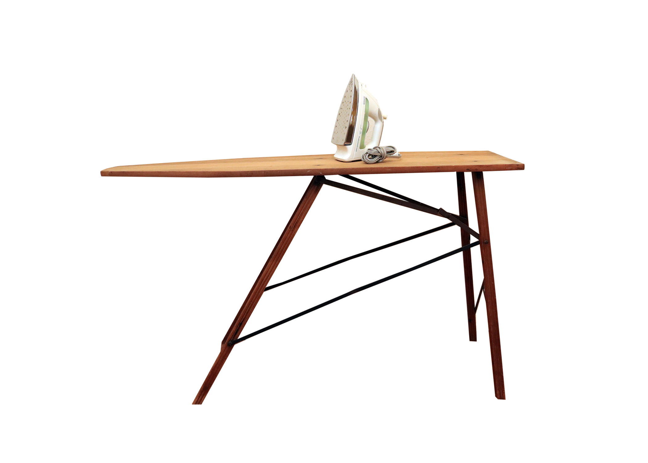 Vintage Ironing Board with Iron