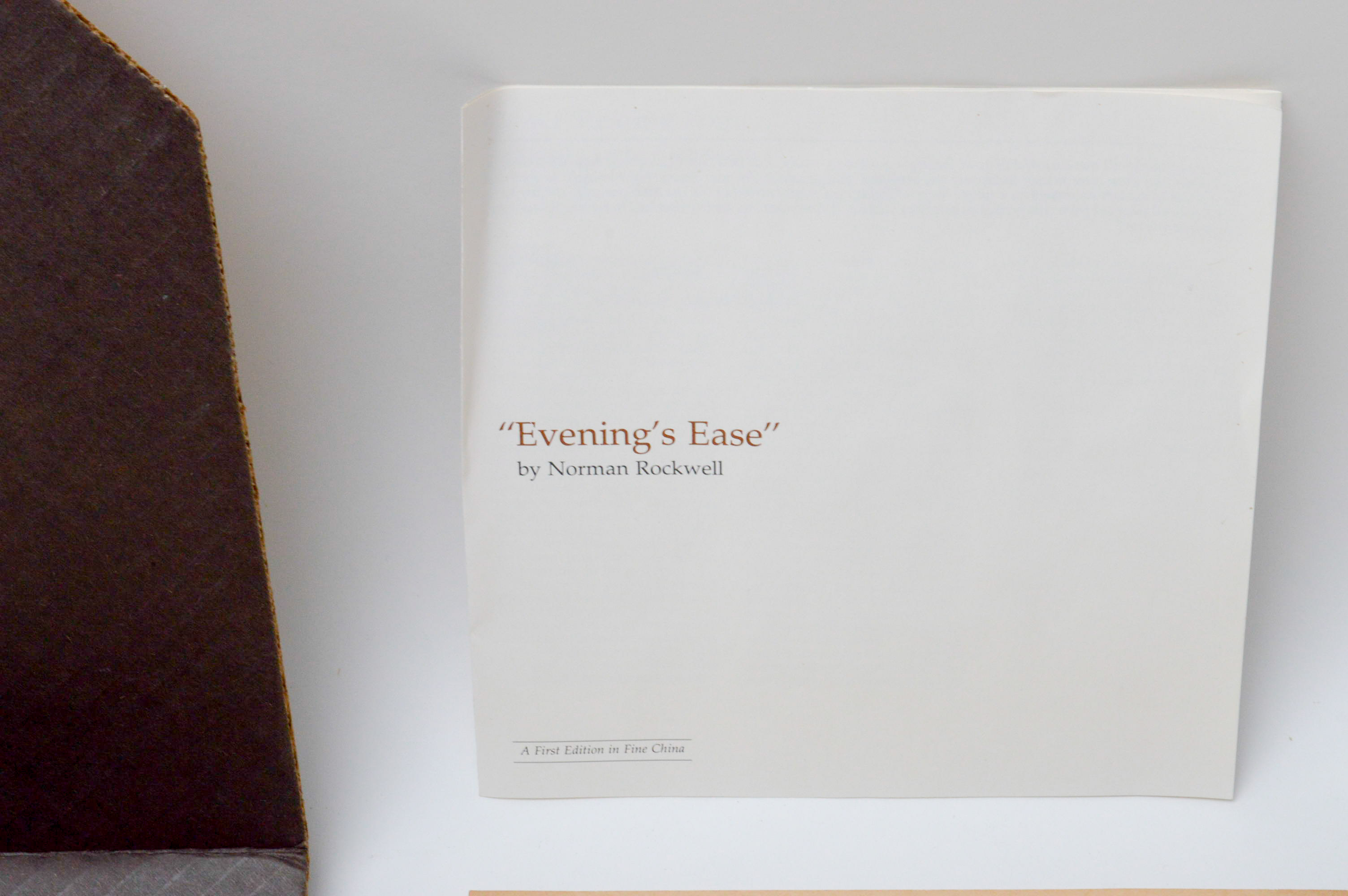 Set of Six Norman Rockwell Knowles Collector Numbered Plates