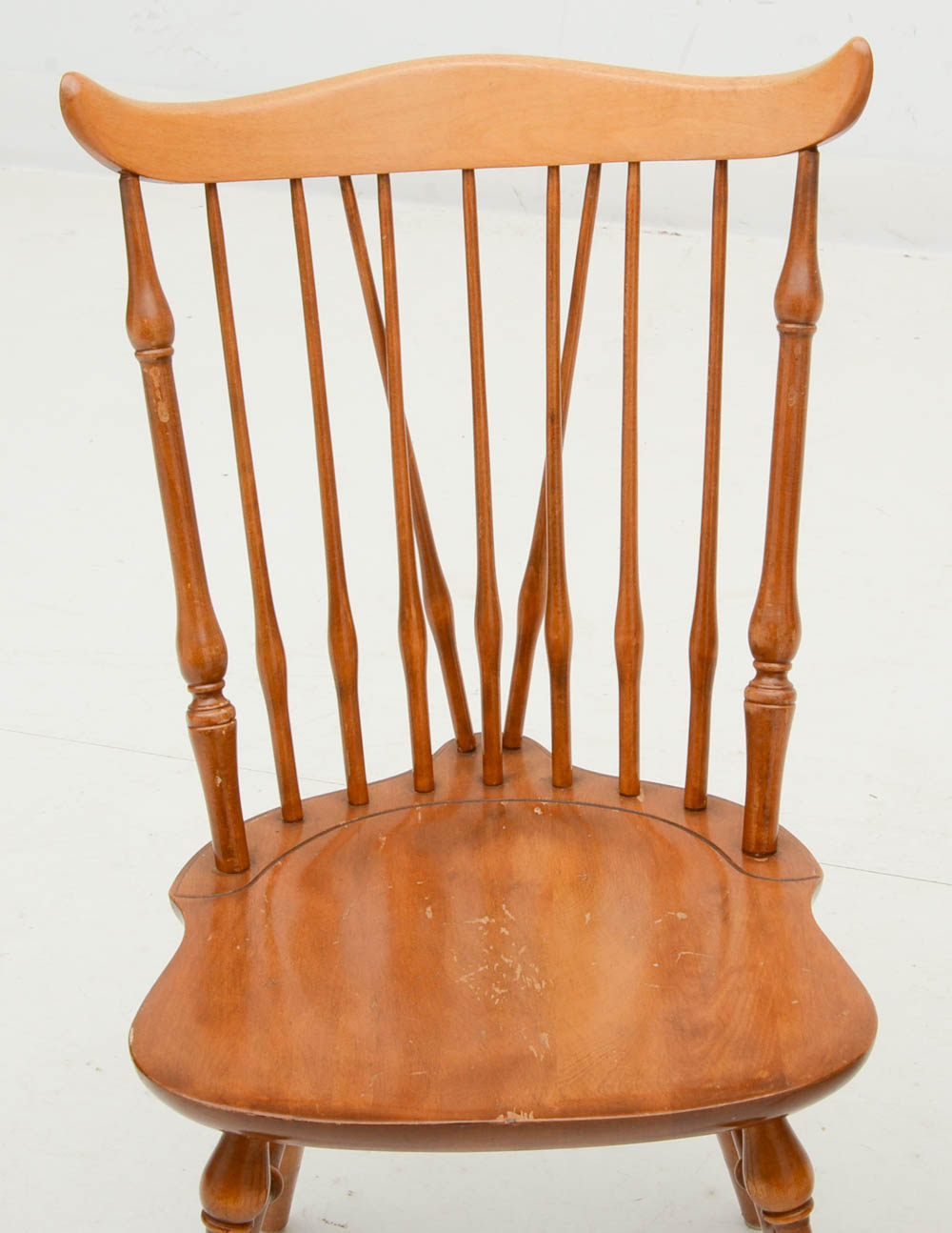 Vintage Windsor Style Nichols and Stone Maple Dining Chairs