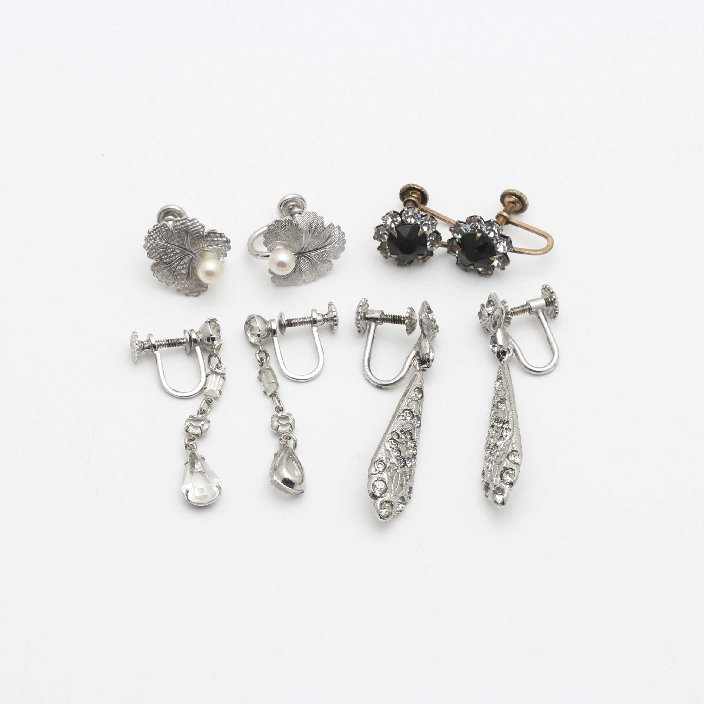 Sterling Silver Screw Back Earrings