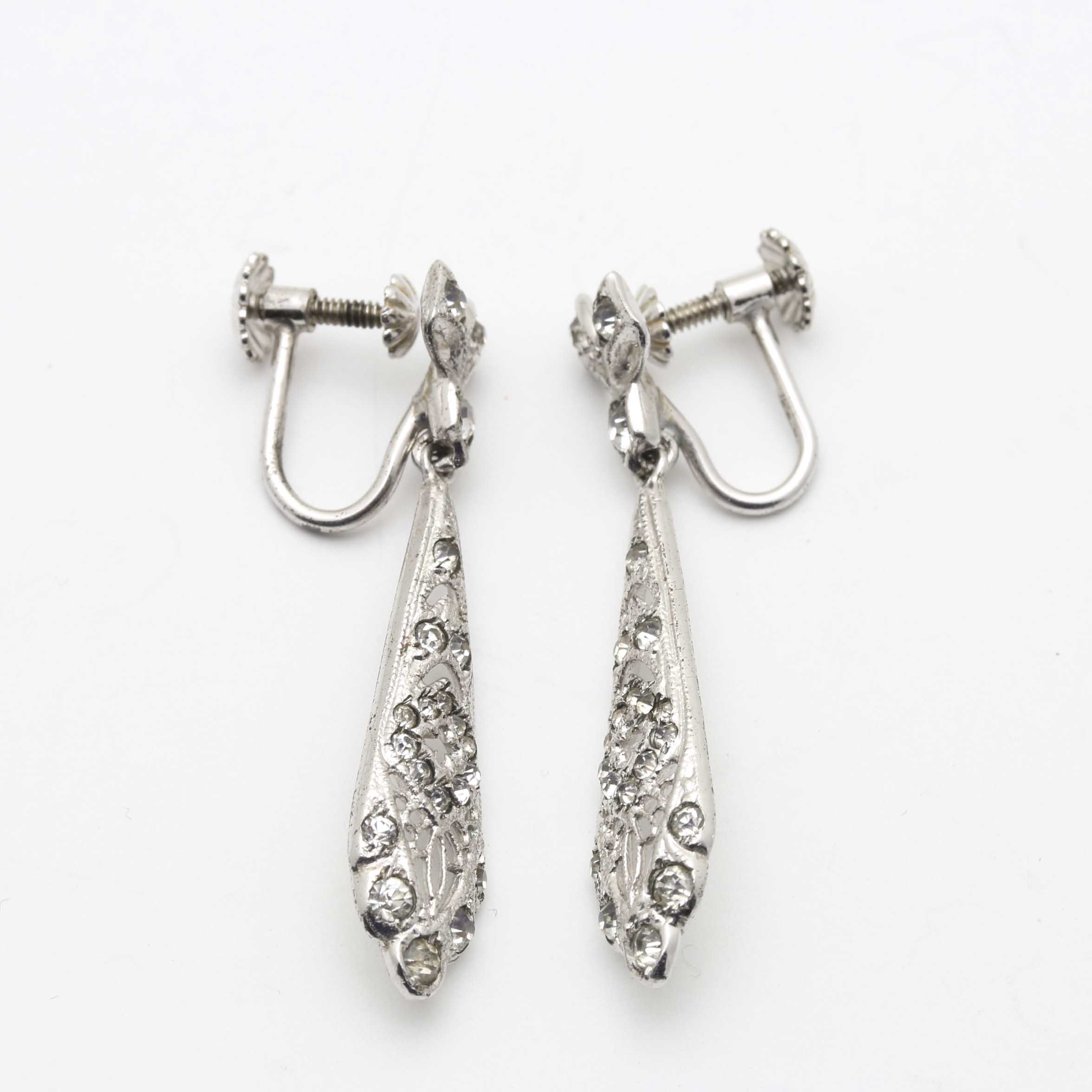 Sterling Silver Screw Back Earrings