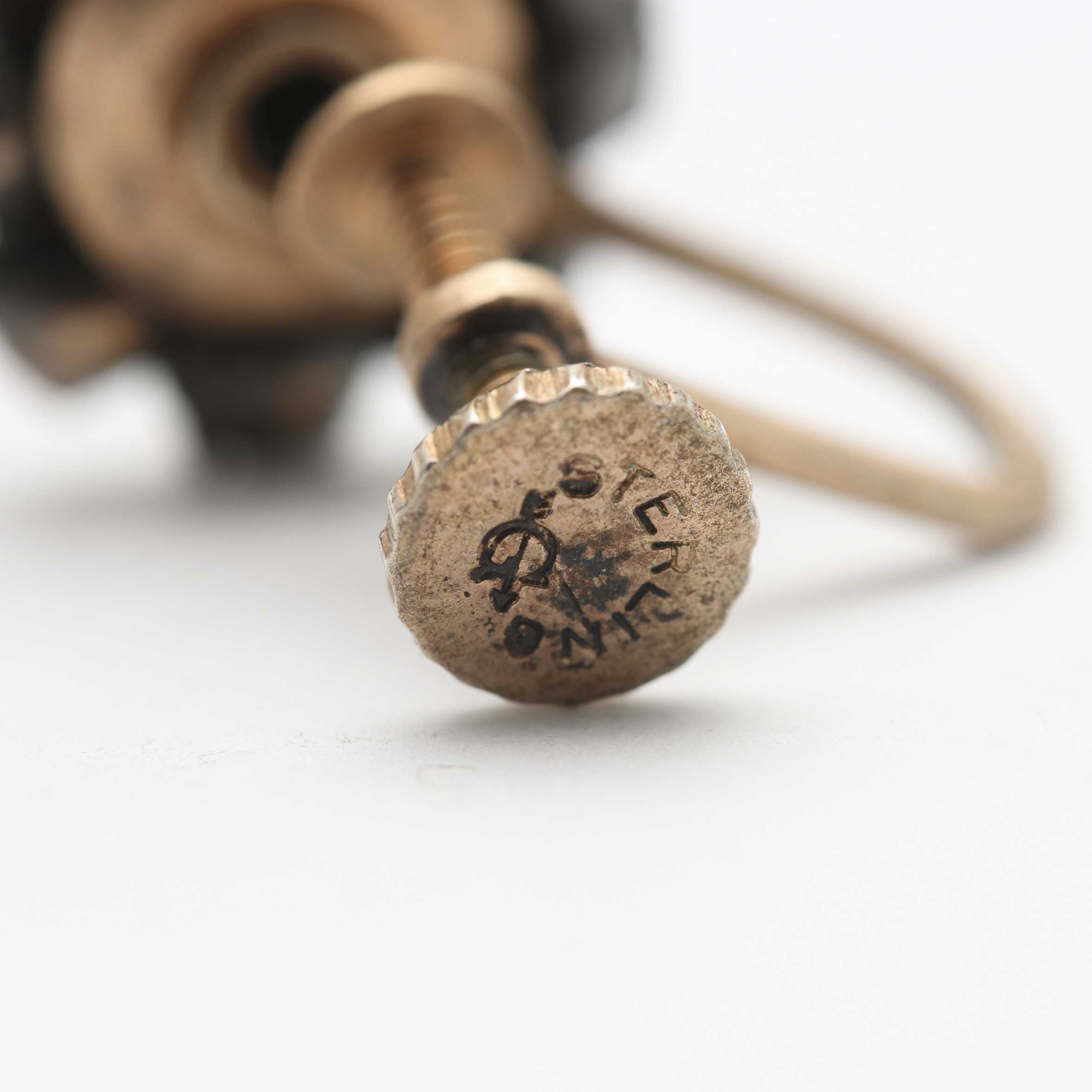 Sterling Silver Screw Back Earrings