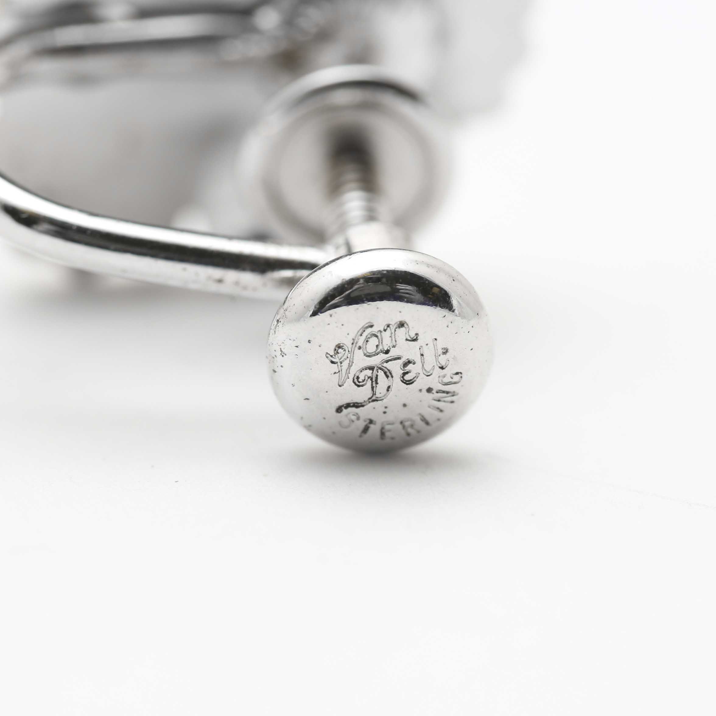 Sterling Silver Screw Back Earrings