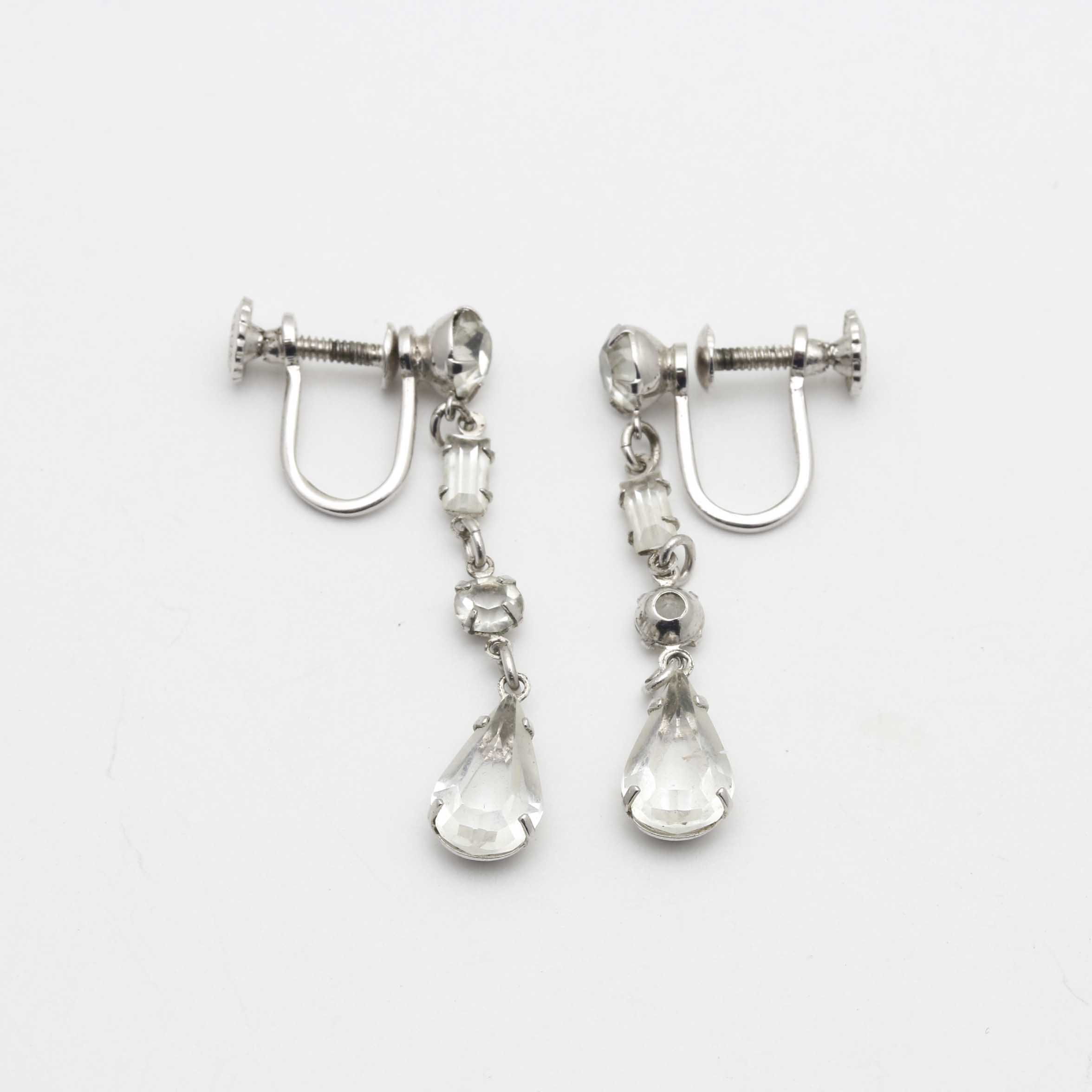 Sterling Silver Screw Back Earrings