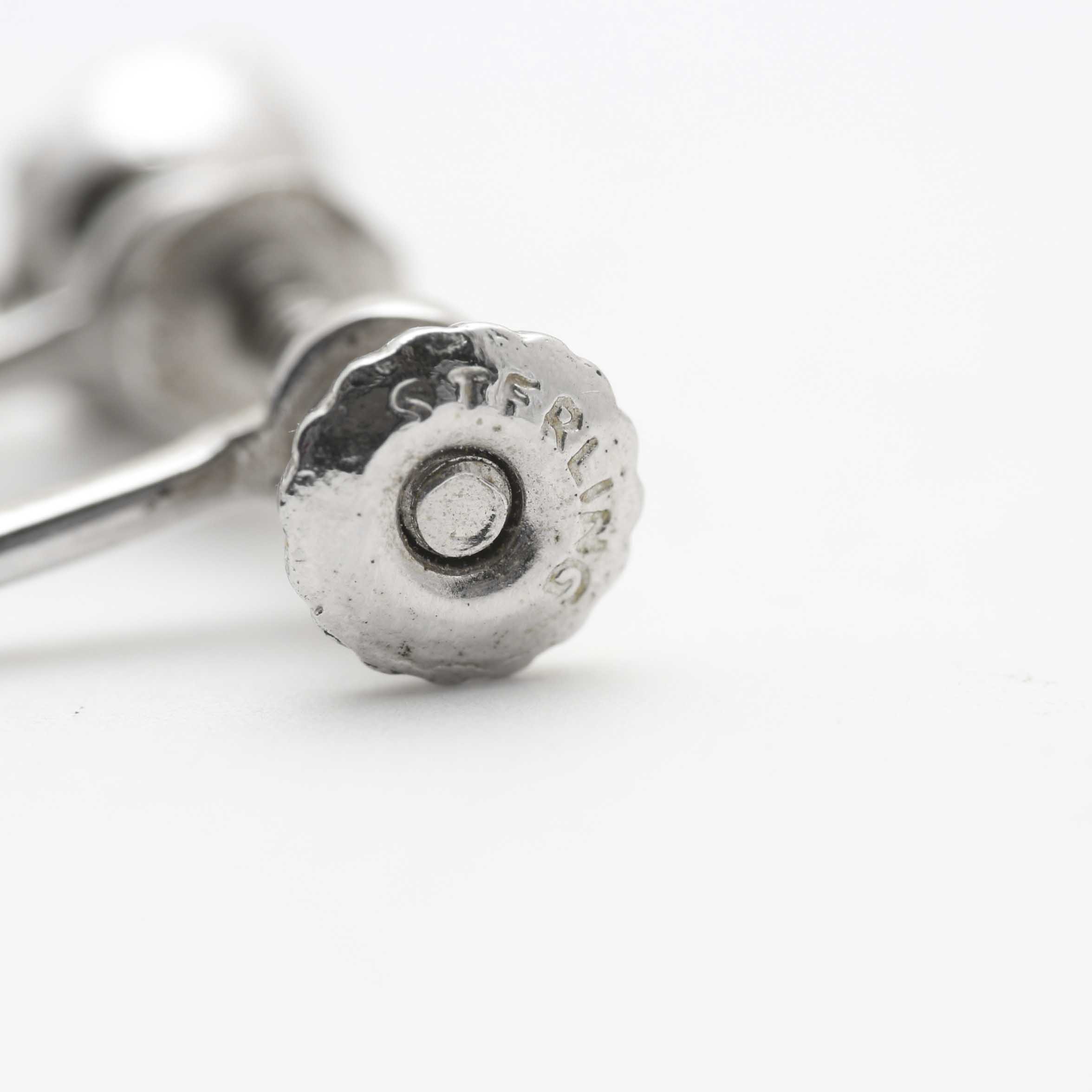 Sterling Silver Screw Back Earrings