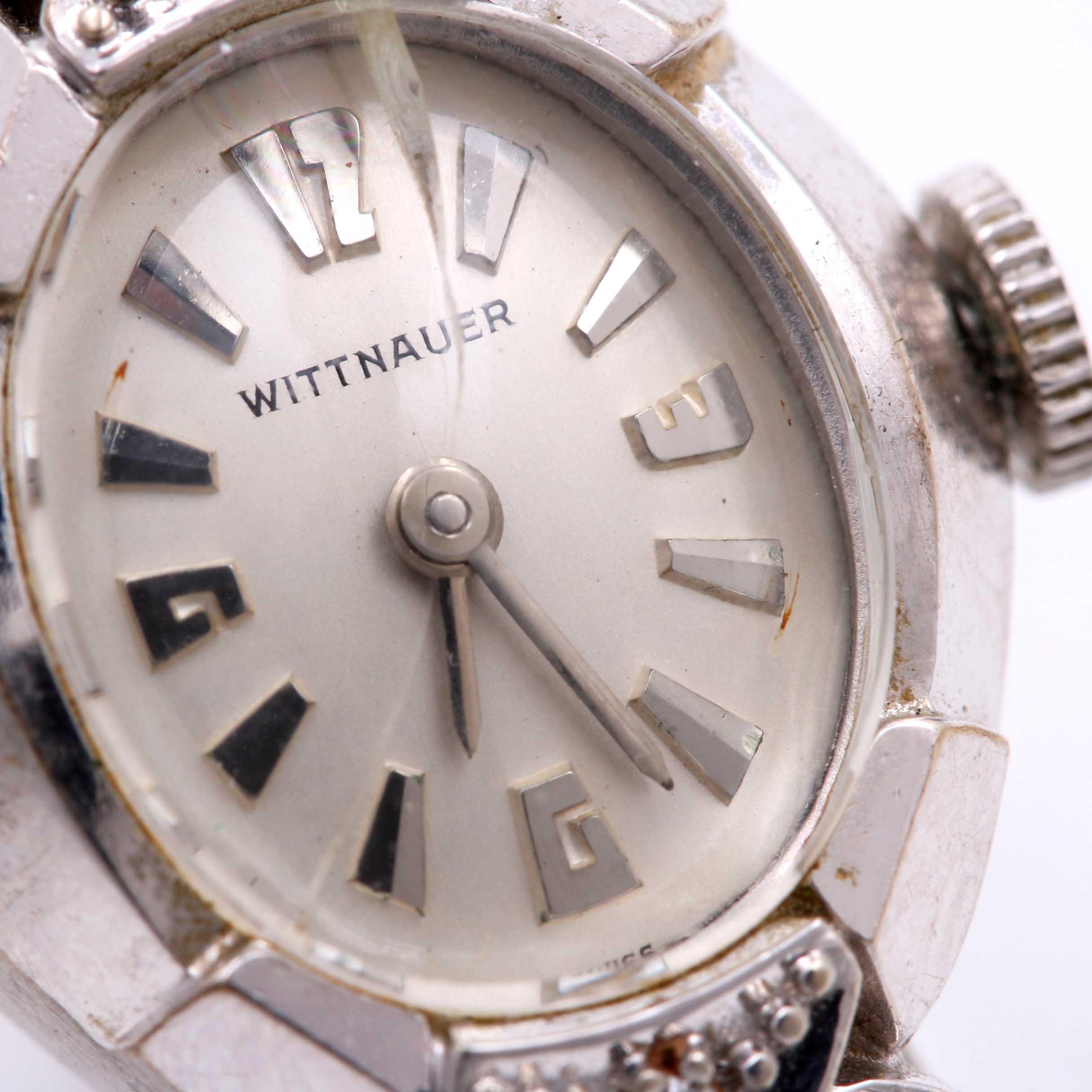 Women's Wittnauer Diamond Floral Watch with Gemex Expansion Bracelet