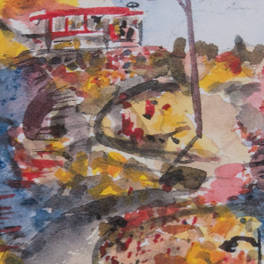 Limited Edition "San Francisco" Watercolor Signed Eduardo Guzman