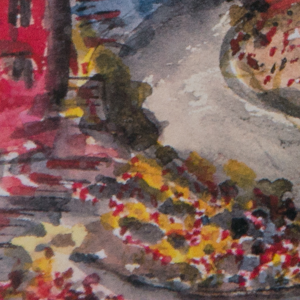 Limited Edition "San Francisco" Watercolor Signed Eduardo Guzman