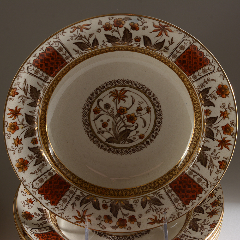 Antique English Sampson Hancock & Sons "Norman" Dish Set