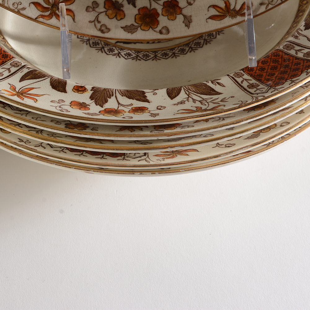 Antique English Sampson Hancock & Sons "Norman" Dish Set